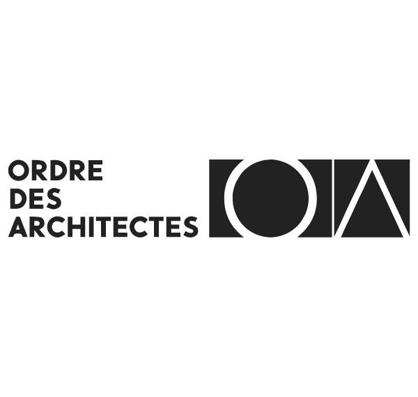 logo noir et blanc ordres des architectes