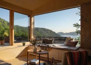 maison bois - Grønsfjorden - Norvège - Kebony - Kristian Alvéo - salle de séjour