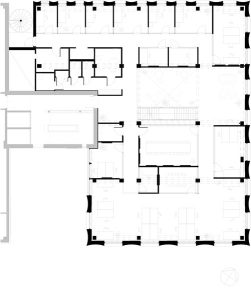 bâtiment bois - Norvège - Oslotre - plan