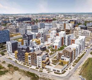 bâtiment bois - Montpellier - France - A+Architecture - Hellin Sebbag Pirany Architectes - Drone-Ops - vue aérienne