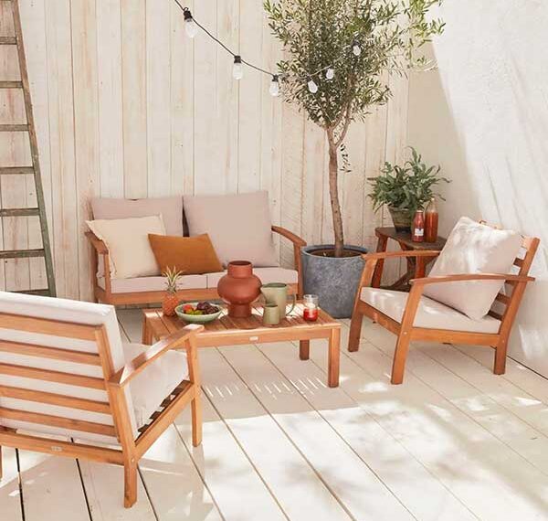 salon de jardin en bois