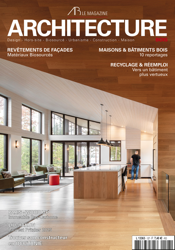 Le magazine Architecture Bois en kisoque.